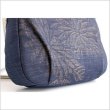 Photo2: Japanese dyeing Kakishibu persimmon tannin shoulder bag handmade aizome W25cm (2)