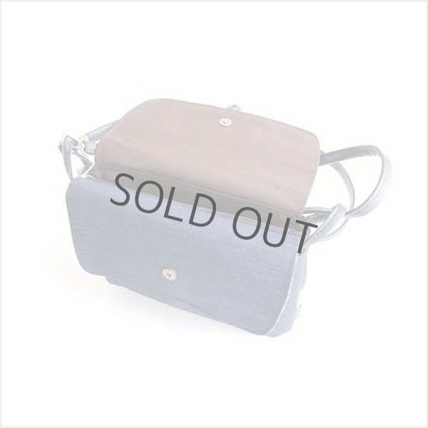 Photo5: Japanese dyeing Kakishibu persimmon tannin pouch bag handmade aizome maka W25cm (5)