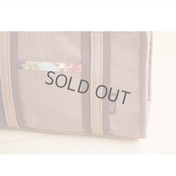 Photo2: Japanese dyeing Kakishibu persimmon tannin TOTE hand bag handmade mini (2)