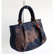 Photo1: Japanese dyeing Kakishibu persimmon tannin TOTE hand bag handmade wagara (1)