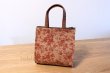 Photo1: Japanese dyeing Kakishibu persimmon tannin TOTE hand bag handmade liba red (1)