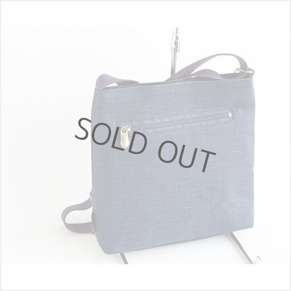 Photo3: Japanese dyeing Kakishibu persimmon tannin shoulder bag handmade aizome p W23cm (3)