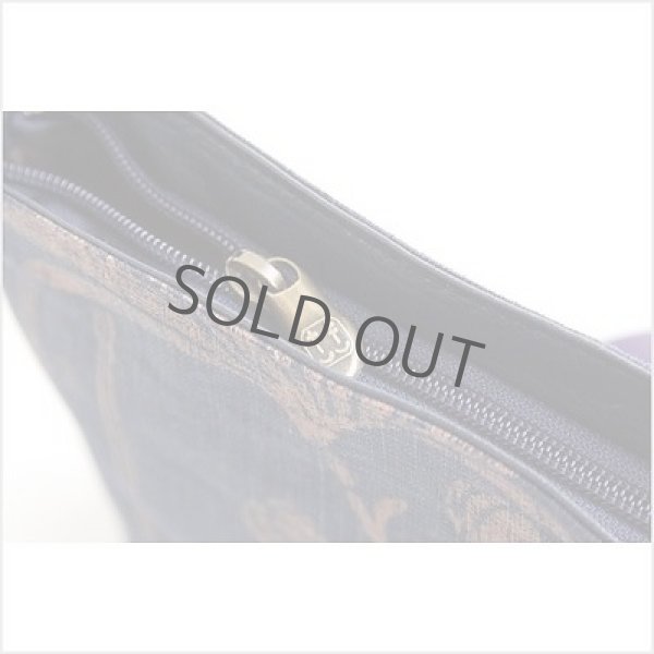 Photo5: Japanese dyeing Kakishibu persimmon tannin shoulder bag handmade aizome p W23cm (5)