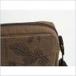 Photo4: Japanese dyeing Kakishibu persimmon tannin shoulder bag handmade craka W24cm (4)