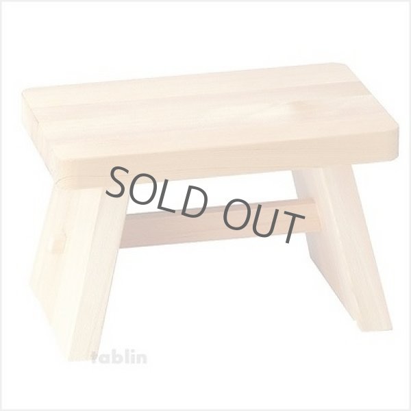 Photo5: Japanese Hinoki bath chair natural wood Stool size:L (5)