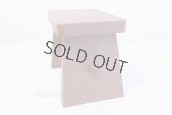 Photo5: Japanese Kakishibu brown Bath Stool & Basin Set natural wood (5)