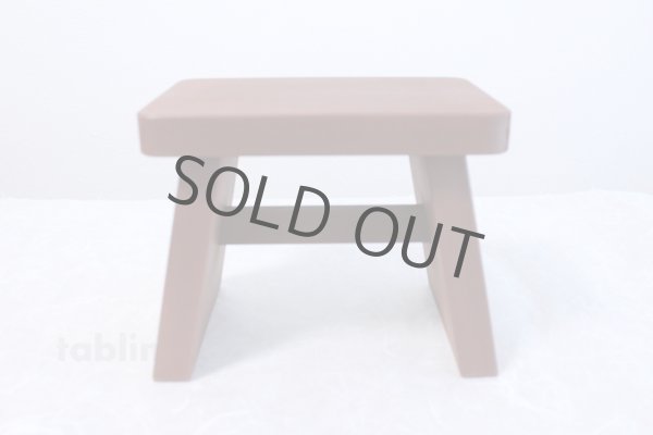 Photo4: Japanese Kakishibu brown Bath Stool & Basin Set natural wood (4)