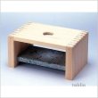 Photo1: Japanese Hinoki bath chair natural wood Stool hinoki cypress (1)