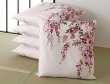 Photo1: Men-tumugi Japanese Cushion Cover TT wisteria flower cotton set of 5 (1)