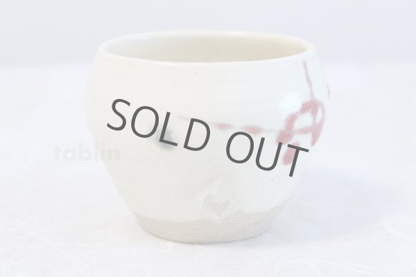 Photo3: Shigaraki pottery Japanese matcha tea bowl chawan ippuku red akae (3)