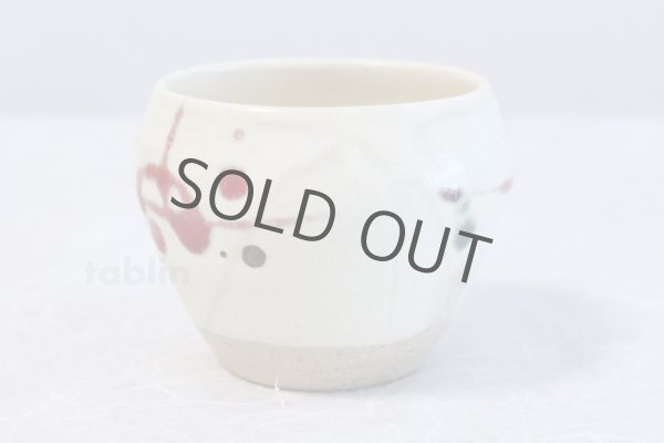 Photo2: Shigaraki pottery Japanese matcha tea bowl chawan ippuku red akae (2)