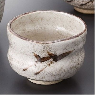 Photo3: Mino yaki ware Japanese tea bowl Shino nodate yarokuya chawan Matcha Green Tea