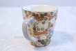 Photo5: Kutani porcelain Japanese tea coffee cups M3 Hanazume set of 2 (5)