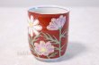 Photo3: Kutani yaki ware Yunomi cosmea Japanese tea,sake cup 220ml (3)