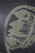 Photo2: Noren Mitsuru Japanese linen door curtain Kakishibu zenmai grass 88 x 150cm (2)