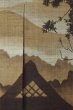 Photo2: Noren Mitsuru Japanese linen door curtain Kakishibu dye country inaka 88 x 150cm (2)