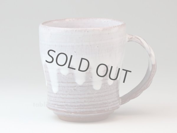 Photo5: Hagi yaki ware Japanese pottery mug coffee cup yusai 400ml (5)