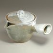 Photo12: Hagi ware Senryuzan climbing kiln Japanese tea pot kyusu Kake white glaze 280ml (12)