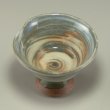 Photo2: Hagi Senryuzan climbing kiln Japanese pottery sake cup nerikomi H4.8cm set of 2 (2)