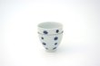 Photo5: Arita porcelain Japanese sake bottle & cups set plum follower blue dot tamori (5)