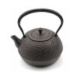 Photo1: Japanese Cast Iron Kettle Nambu Tetsubin Ikenaga tekko Manyo arare 1100ml (1)