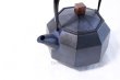 Photo1: Japanese Cast Iron Kettle Nambu Tetsubin Ikenaga tekko octagon blue 1300 ml (1)