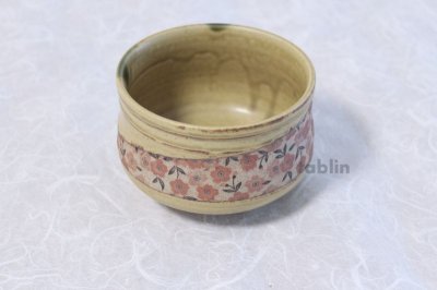 Photo1: Mino yaki ware Japanese tea bowl Kiirabo sakura hime chawan Matcha Green Tea