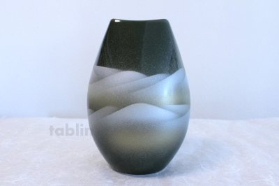 Photo3: Kutani ware Hachigo Renzan High Quality Japanese vase H240mm
