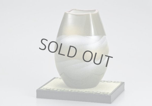 Photo4: Kutani ware Hachigo Renzan High Quality Japanese vase H240mm (4)