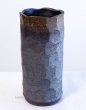 Photo3: Tokoname yaki ware Ishimen brown line Japanese vase H23cm (3)