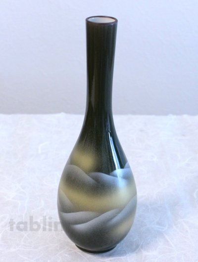 Photo2: Kutani ware mountains High Quality Japanese vase H25.5cm