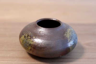 Photo1: Bizen yaki ware High Quality Japanese vase traditional Atuji Matumoto (set of 2)