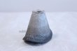 Photo2: Shigaraki pottery Japanese small vase white Mt. Fuji H 85mm (2)