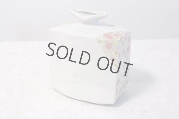 Photo3: Kutani yaki ware rokugo Hanazono High Quality Japanese vase H18cm (3)