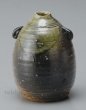 Photo11: Shigaraki pottery Japanese small vase mimi bidoro H 13cm (11)