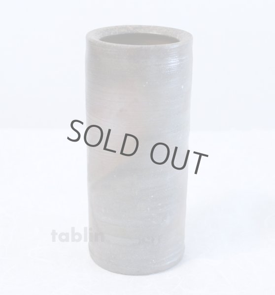 Photo1: Bizen yaki ware High Quality Japanese vase traditional tutubana H18cm (1)