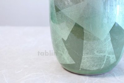 Photo2: Kutani yaki ware natume Yura Ginsai High Quality Japanese vase ,H25cm