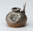 Photo9: Shigaraki pottery Japanese small vase kataturu H 70mm (9)
