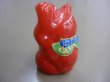 Photo4: Japanese Lucky Cat Kutani yaki ware Porcelain Maneki Neko Red 2 (4)