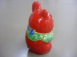 Photo3: Japanese Lucky Cat Kutani yaki ware Porcelain Maneki Neko Red 2 (3)