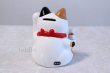 Photo3: Japanese Lucky Cat Tokoname yaki ware Porcelain Maneki Neko Nishikisai 5.3inch (3)