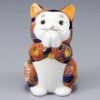Photo9: Japanese Lucky Cat Kutani Porcelain Maneki Neko Akamori negai H11.5cm (9)