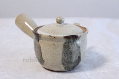 Photo3: Shigaraki Japanese tea pot kyusu sode pottery tea strainer 230ml