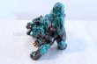 Photo2: Japanese Leo Shishi Dragon Lion dog Kutani Porcelain arrow kochi green H23cm (2)