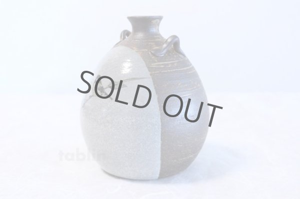 Photo2: Kutani porcelain Toshito Nakamura Sparrow single Japanese vase H15.5cm (2)