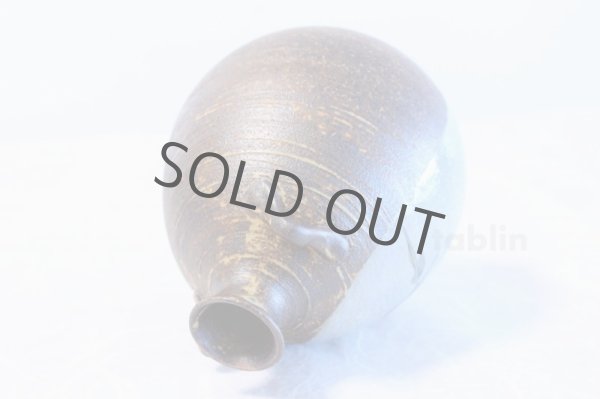 Photo5: Kutani porcelain Toshito Nakamura Sparrow single Japanese vase H15.5cm (5)