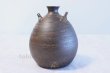 Photo3: Kutani porcelain Toshito Nakamura Sparrow single Japanese vase H15.5cm (3)