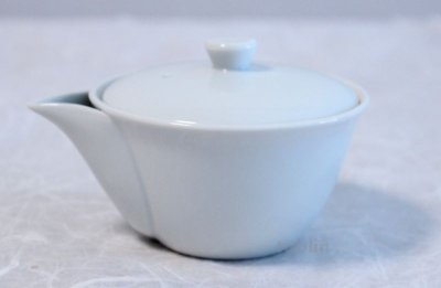 Photo2: Banko yaki Japanese tea pot kyusu white hohin ceramic tea strainer 150ml