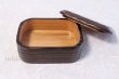 Photo5: Japanese Bento Lunch wooden Box fired cedar Serving Plate tray (5)