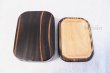 Photo2: Japanese Bento Lunch wooden Box fired cedar Serving Plate tray (2)